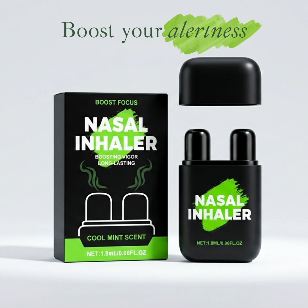 Refresh &amp; Focus: Dual-Action Aromatherapy Nasal Inhaler